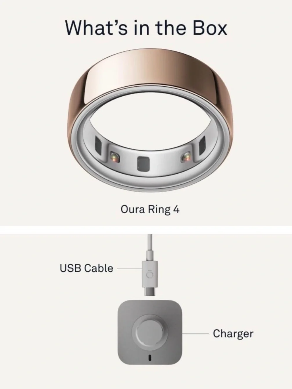 NWT Oura Ring 4 Rose Gold (Size 7)